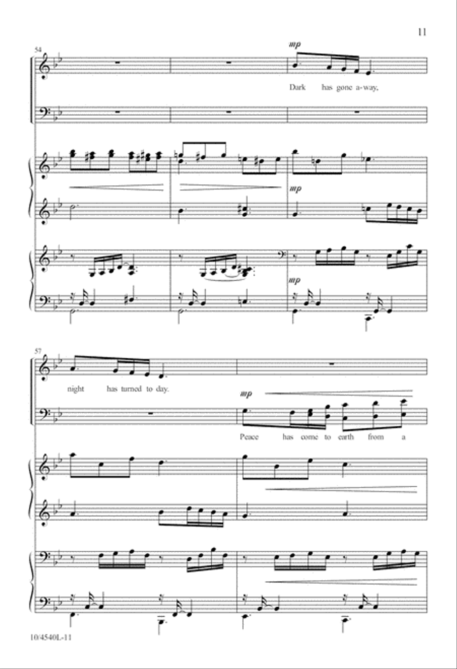 Bell Carol 4-Part scores gallery preview page 12