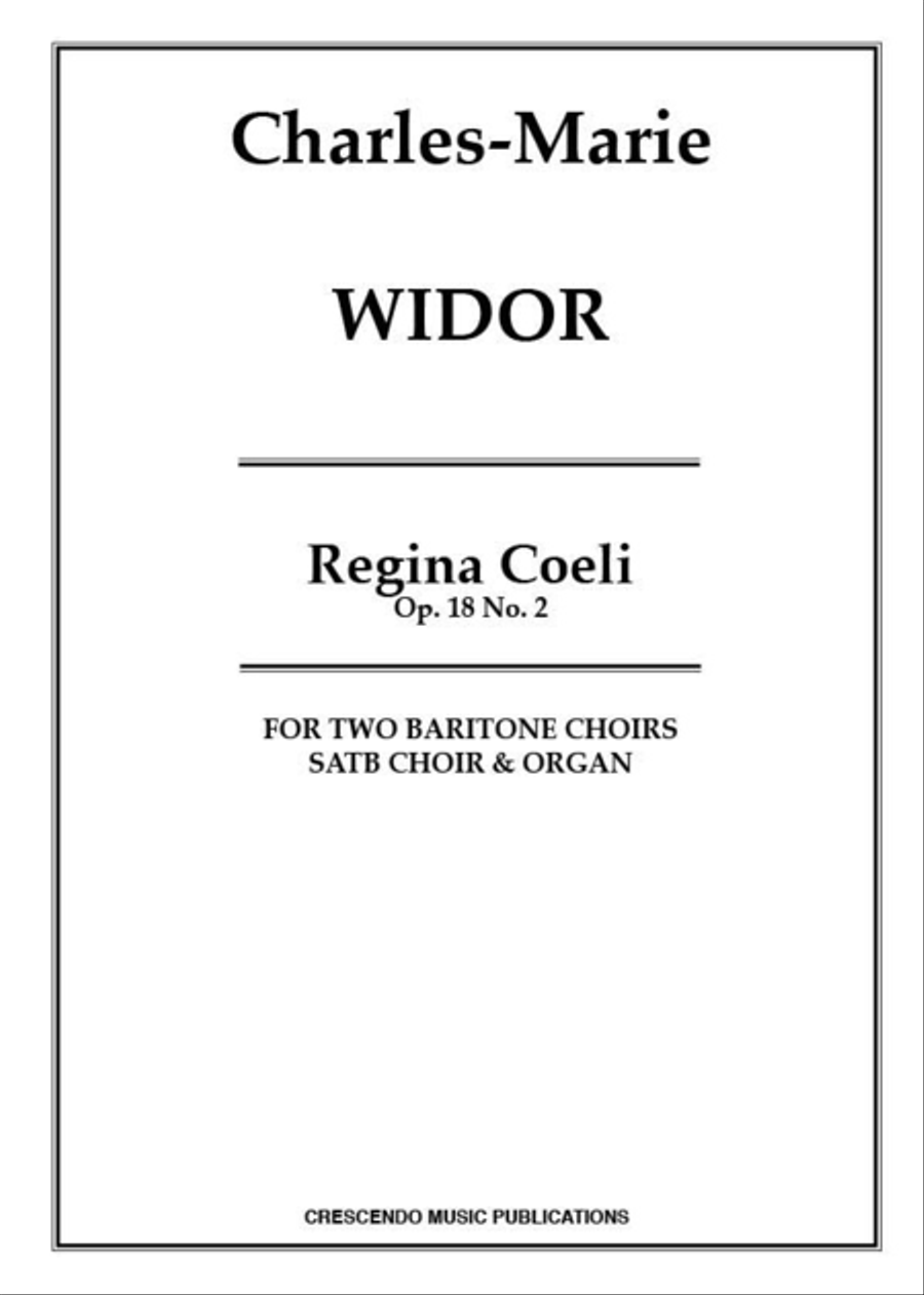Regina coeli, Op. 18/2 4-Part scores gallery preview page 1
