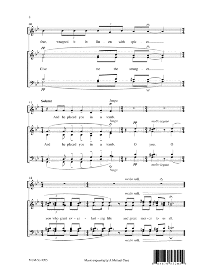 Give Me that Stranger (Troparion) A Cappella scores gallery preview page 5
