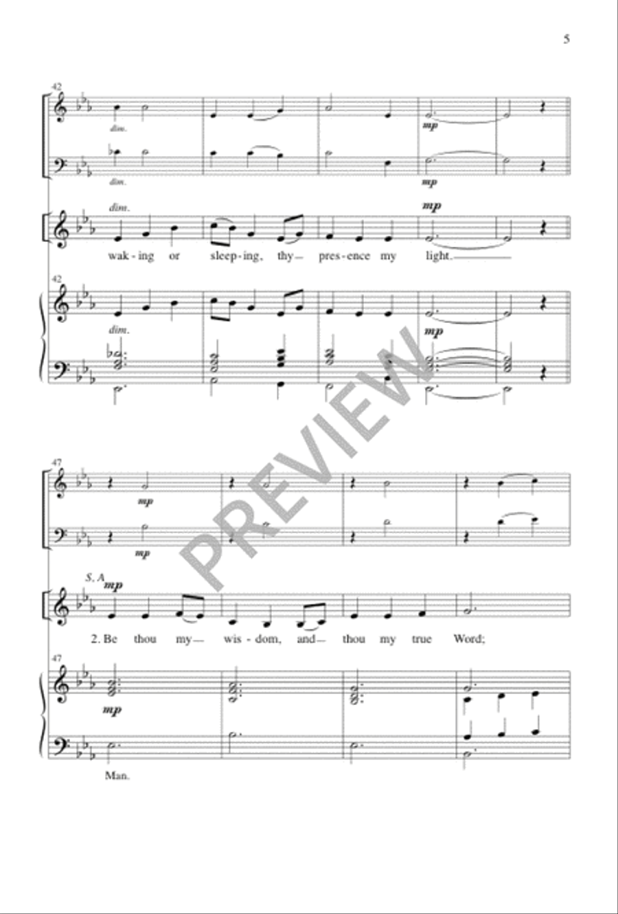 Be Thou My Vision 2-Part scores gallery preview page 6