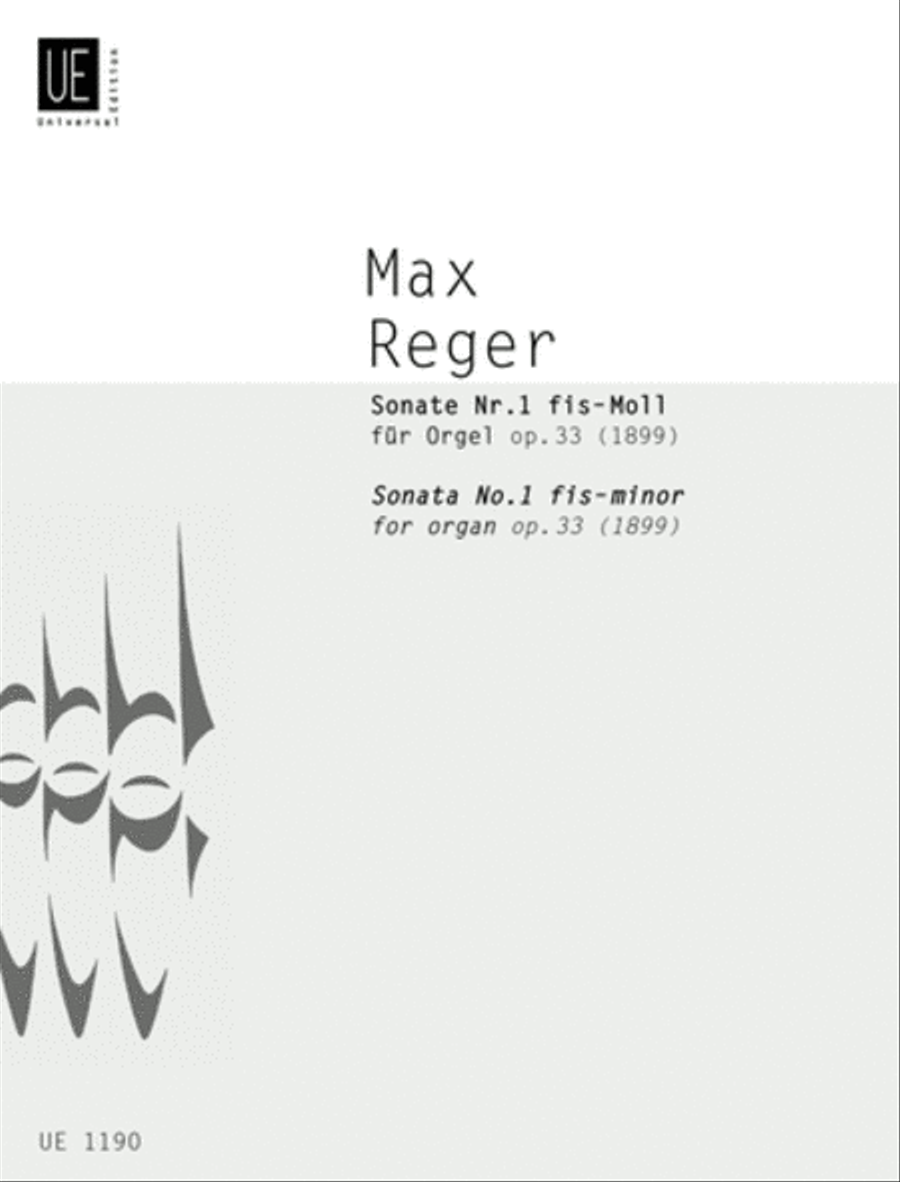 Sonata No. 1 Op. 33 In F# Minor Organ Solo scores gallery preview page 1