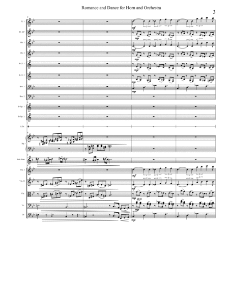 Romance and Dance for Horn and Orchestra (with piano reduction of orchestra)