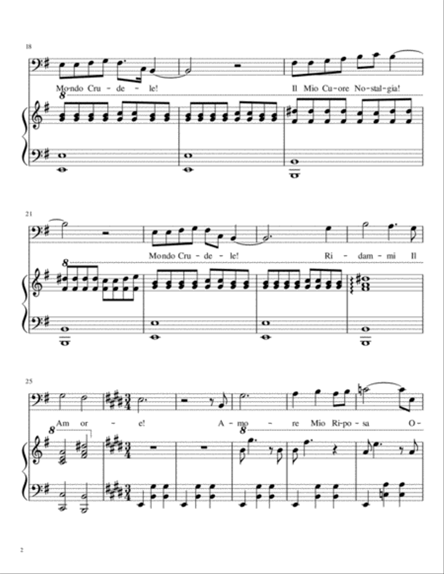 Morte (Death) Low Voice scores gallery preview page 2