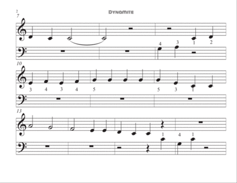 Dynamite Easy Piano scores gallery preview page 3