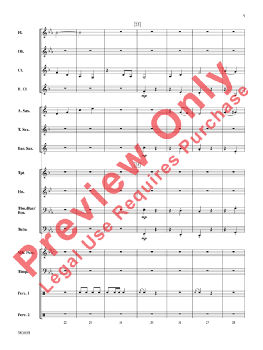 A Star-Spangled March A Star-Spangled March Concert Band scores gallery preview page 6