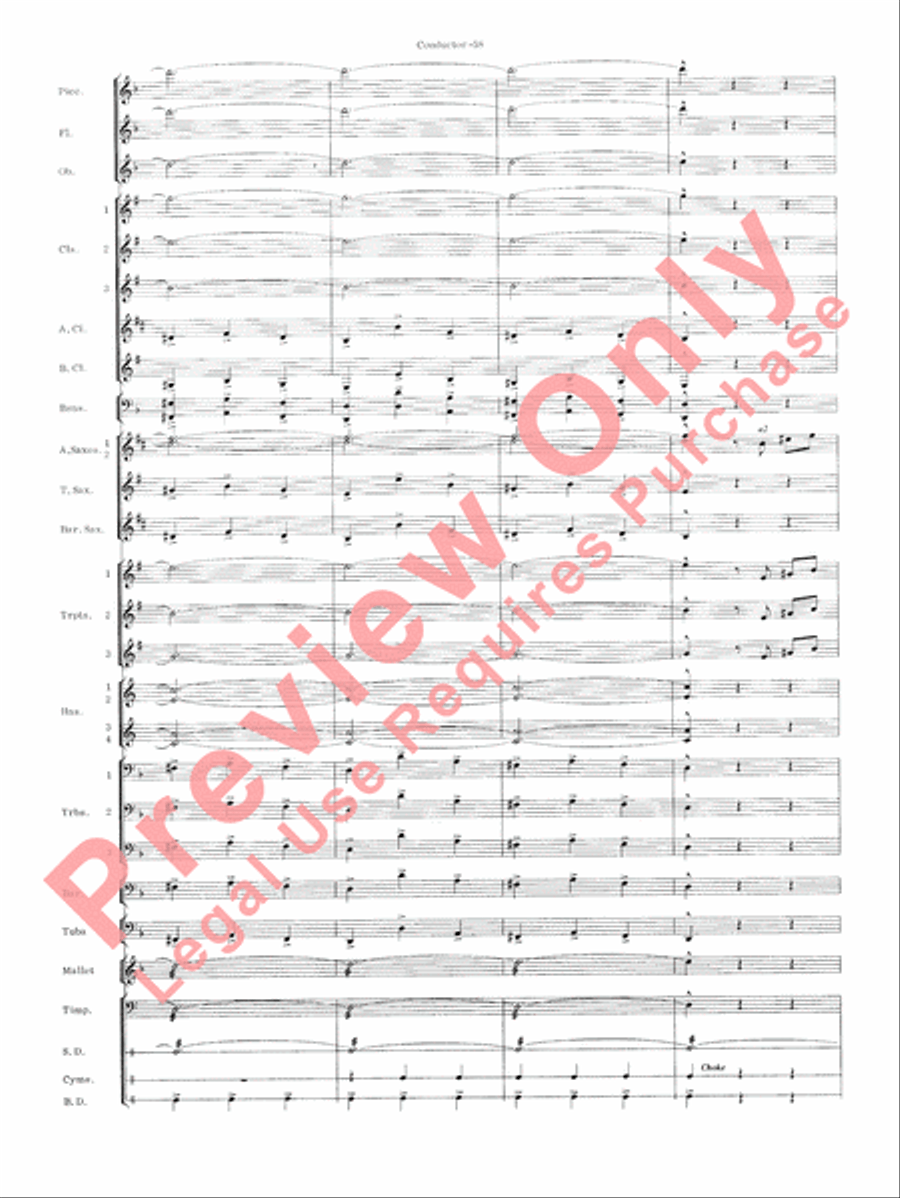 Carmen Suite Concert Band scores gallery preview page 60