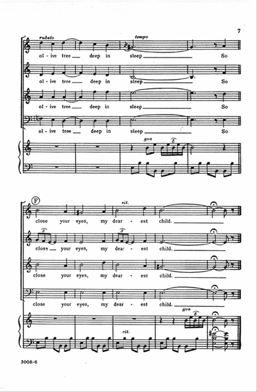 Lullaby of the Shepherd Lullaby of the Shepherd 4-Part scores gallery preview page 7