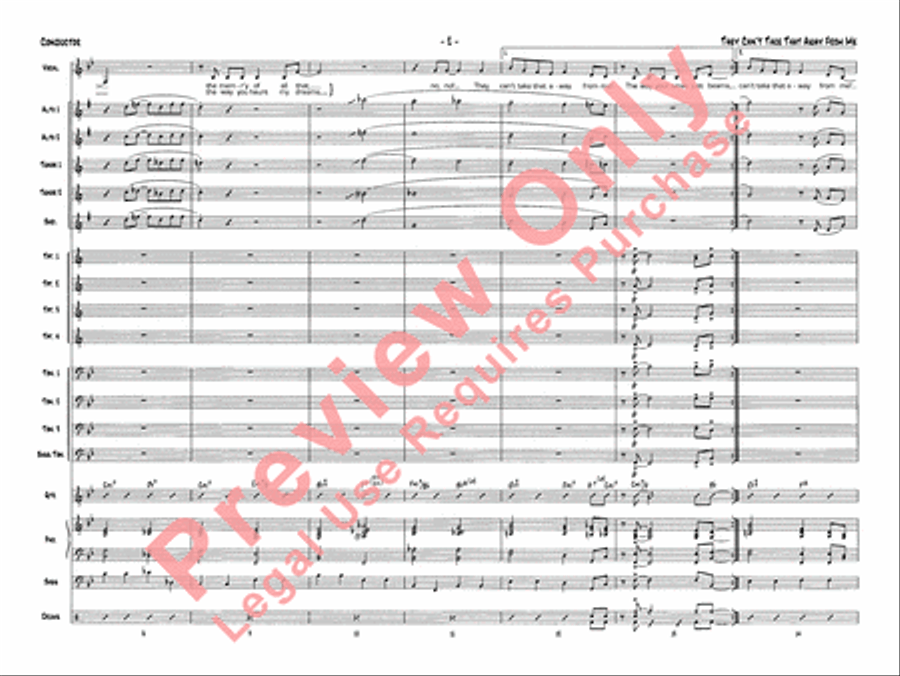 They Can't Take That Away from Me Jazz Ensemble scores gallery preview page 13