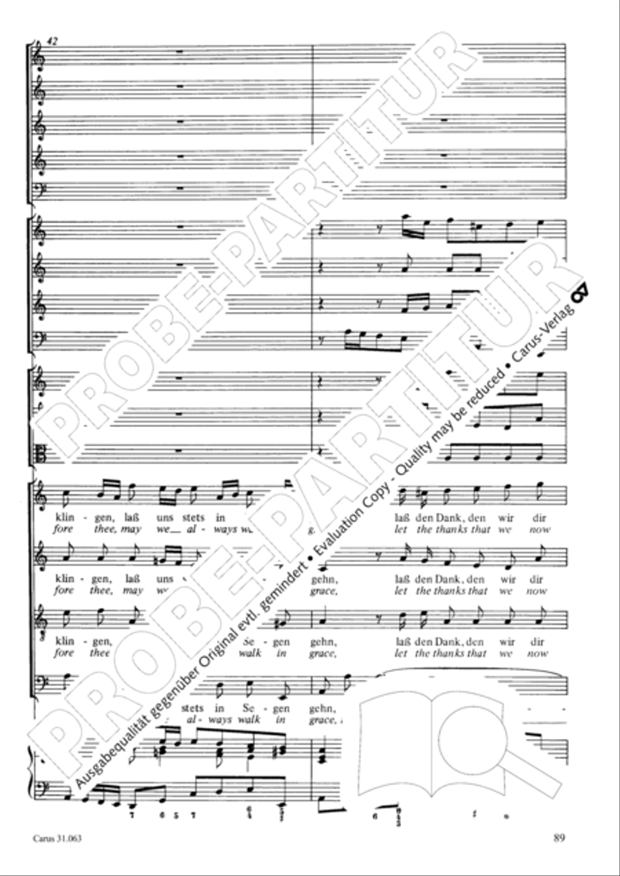 Christians, etch this blessed day (Christen, atzet diesen Tag) 4-Part scores gallery preview page 90