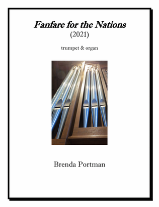 Book cover for Fanfare for the Nations (trumpet/organ) by Brenda Portman