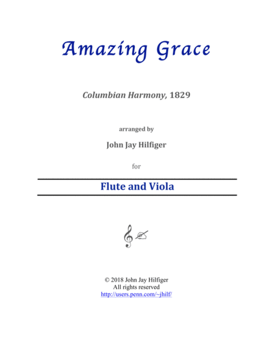 Amazing Grace for Flute and Viola image number null