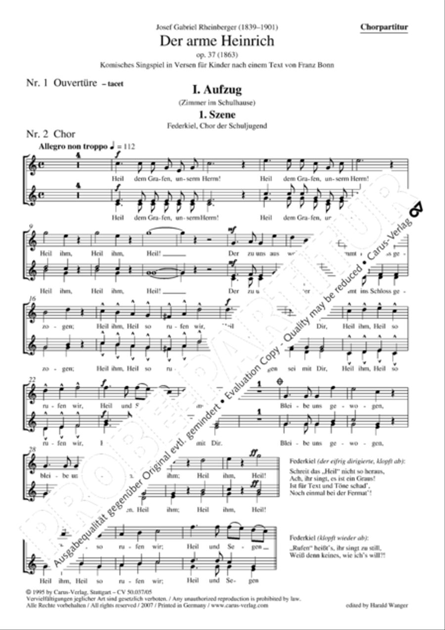 Der arme Heinrich Der arme Heinrich SSA scores gallery preview page 2
