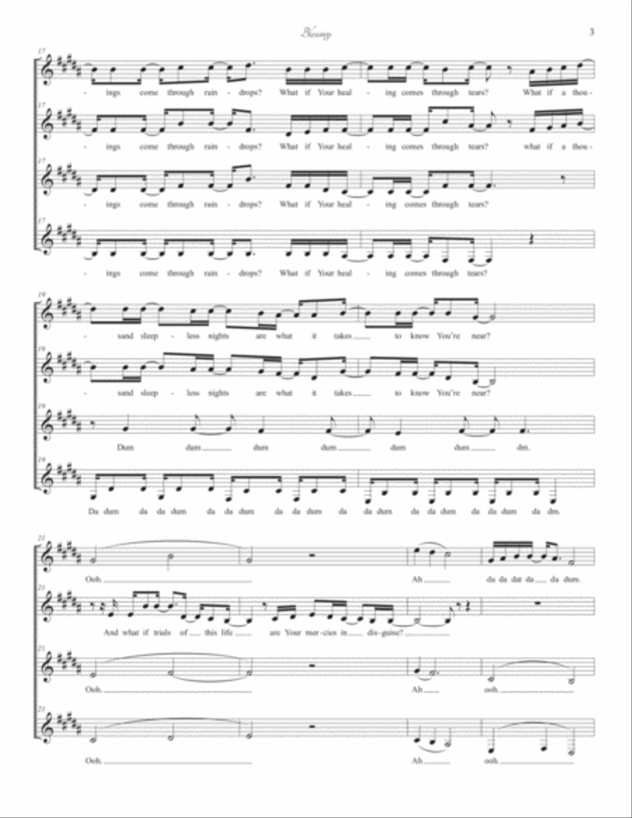 Blessings Blessings SSAA scores gallery preview page 3