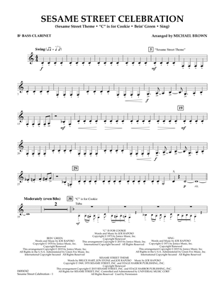 Sesame Street Celebration - Bb Bass Clarinet