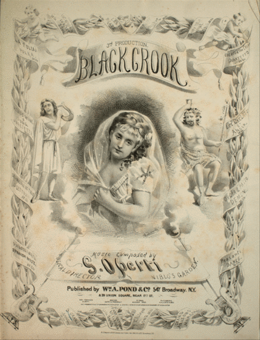 3rd Production. Black Crook Voice scores gallery preview page 1