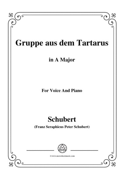 Schubert-Gruppe aus dem Tartarus,Op.24 No.1,in A Major,for Voice&Piano image number null
