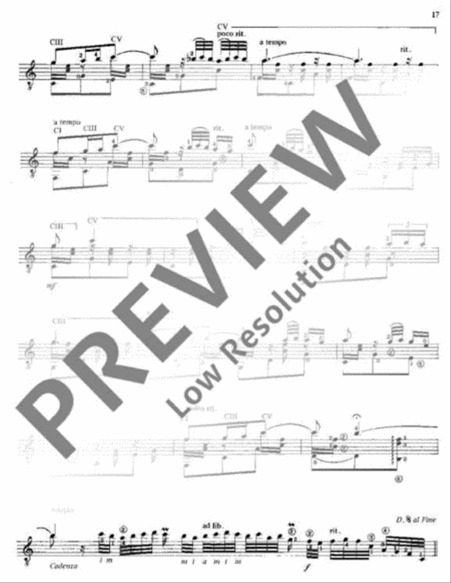 Six Pieces Classical Guitar scores gallery preview page 20