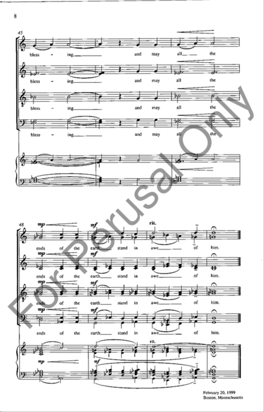 Psalm 67 Psalm 67 4-Part scores gallery preview page 7