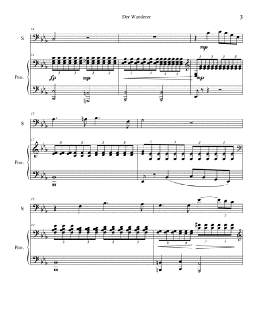 Der Wanderer Der Wanderer Bassoon scores gallery preview page 3