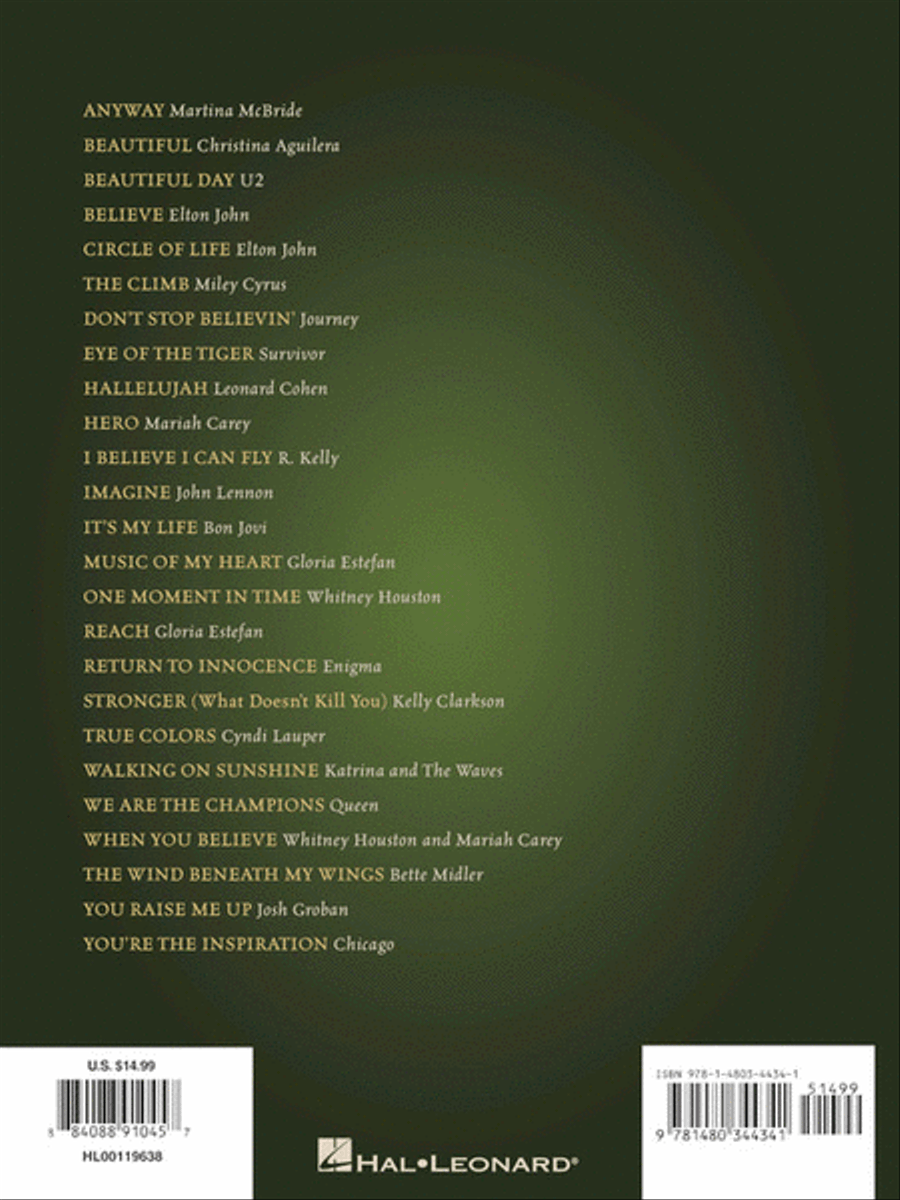 Hallelujah, Imagine & Other Songs of Inspiration Piano, Vocal, Guitar scores gallery preview page 6