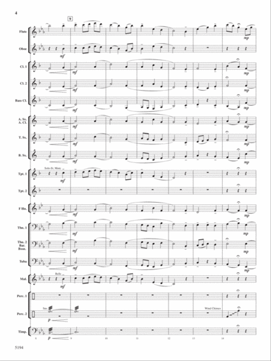 Under An Irish Sky Concert Band scores gallery preview page 3