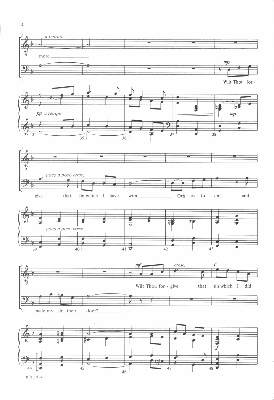 A Hymn to God the Father - TTBB TTBB scores gallery preview page 4