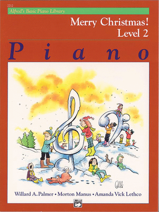 Book cover for Alfred's Basic Piano Course Merry Christmas!, Level 2