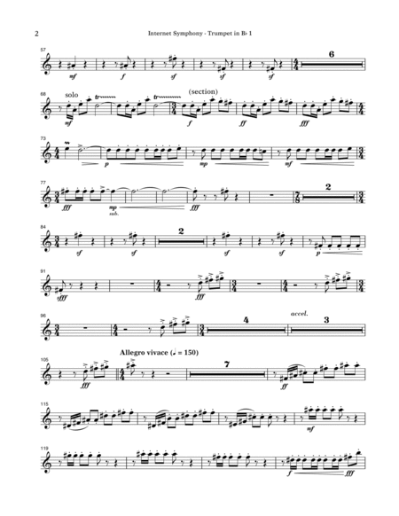 Internet Symphony "Eroica" - Bb Trumpet 1