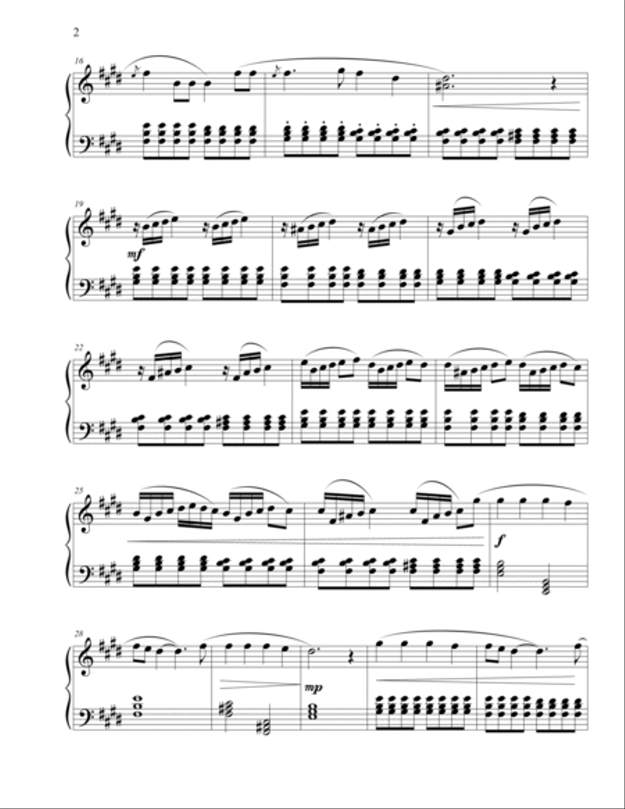 Miniature in E Lydian Major: Life is Exhausting Sometimes Piano Method scores gallery preview page 2