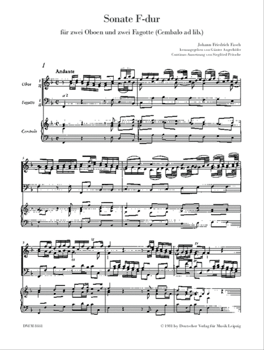 Sonata in F major Sonata in F major String Quartet scores gallery preview page 2