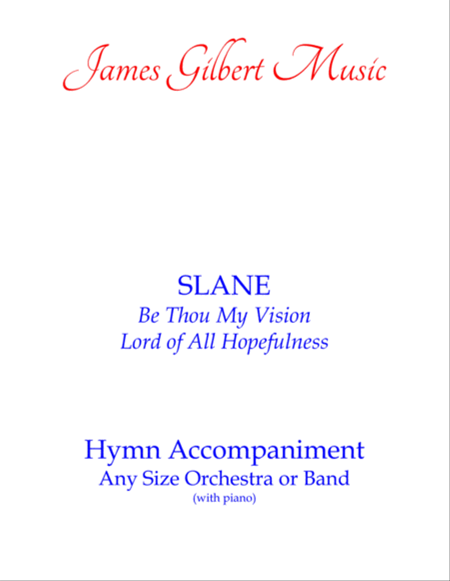 SLANE (Be Thou, My Vision) Small Ensemble scores gallery preview page 1