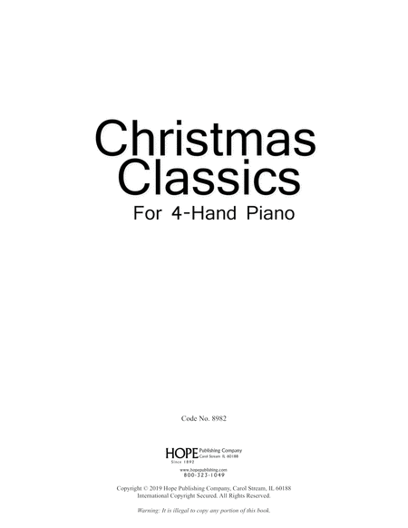 Christmas Classics: For 4-Hand Piano
