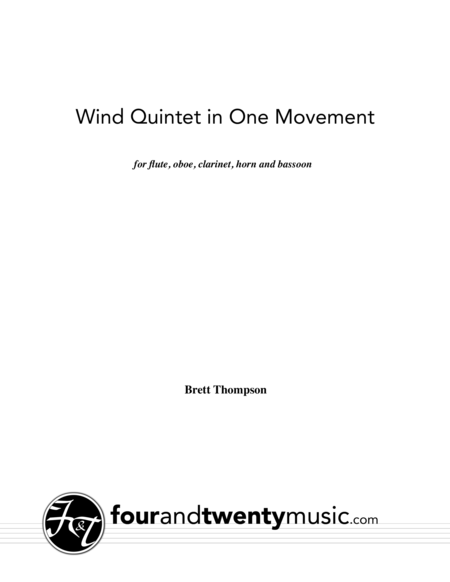 Wind Quintet in One Movement image number null