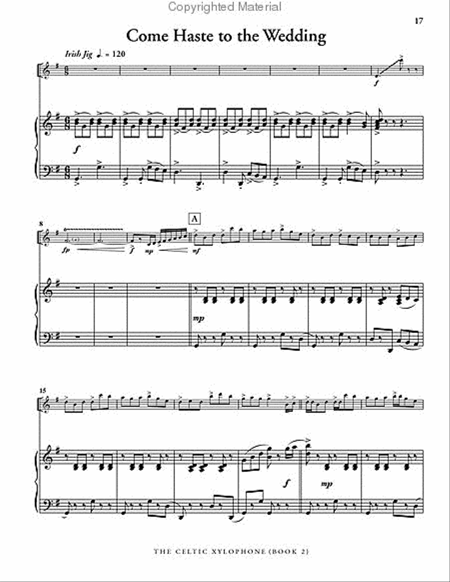 Celtic Xylophone, Book 2 (piano reduction) Percussion Ensemble scores gallery preview page 6