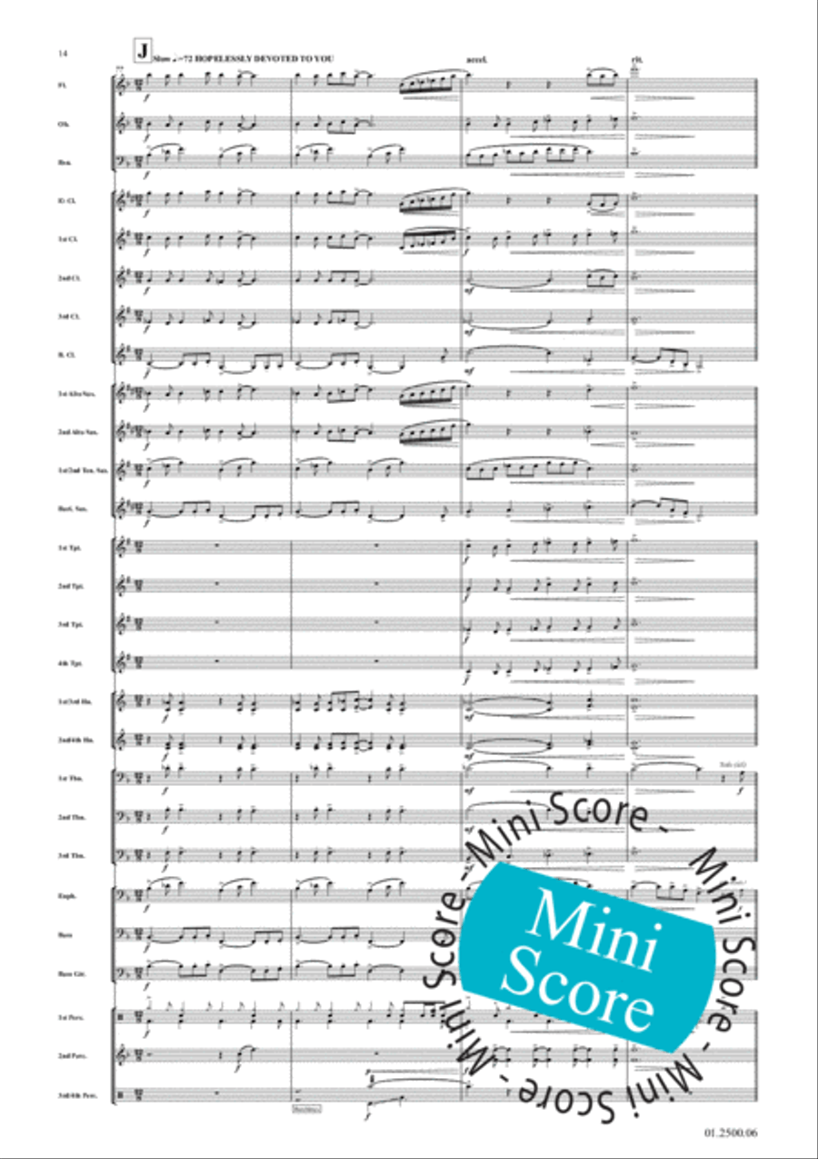Greased Lightning Concert Band scores gallery preview page 18