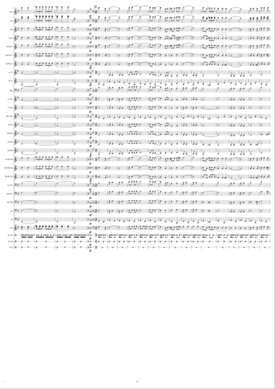 Texas State Troopers March Marching Band scores gallery preview page 6