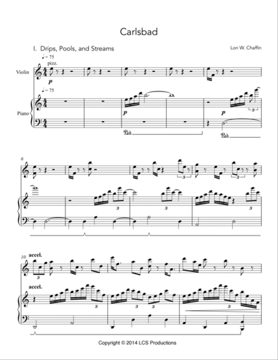 Carlsbad Violin Solo scores gallery preview page 4