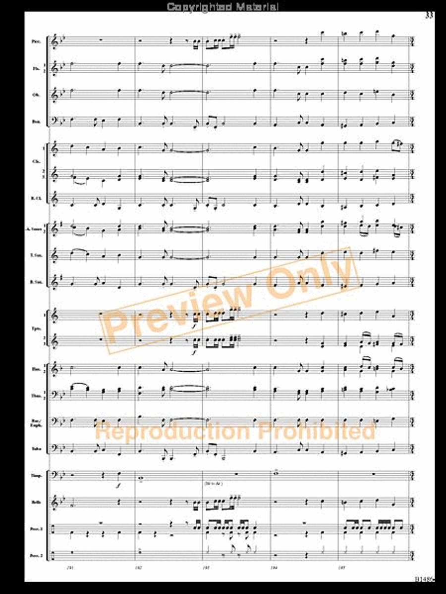 An American Spectacular An American Spectacular Concert Band scores gallery preview page 32