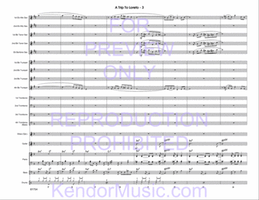 Trip To Loreto, A Jazz Ensemble scores gallery preview page 5