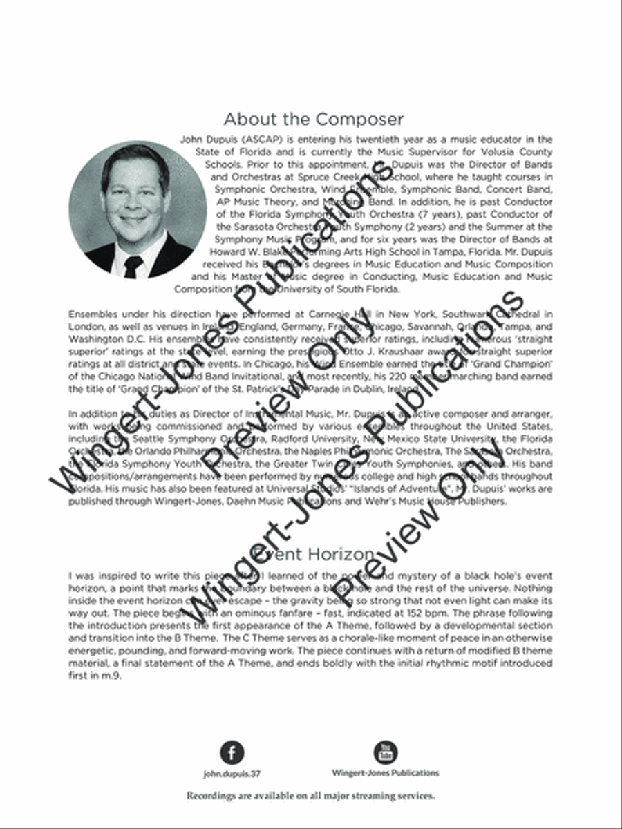 Event Horizon (Score) Event Horizon (Score) Concert Band scores gallery preview page 3