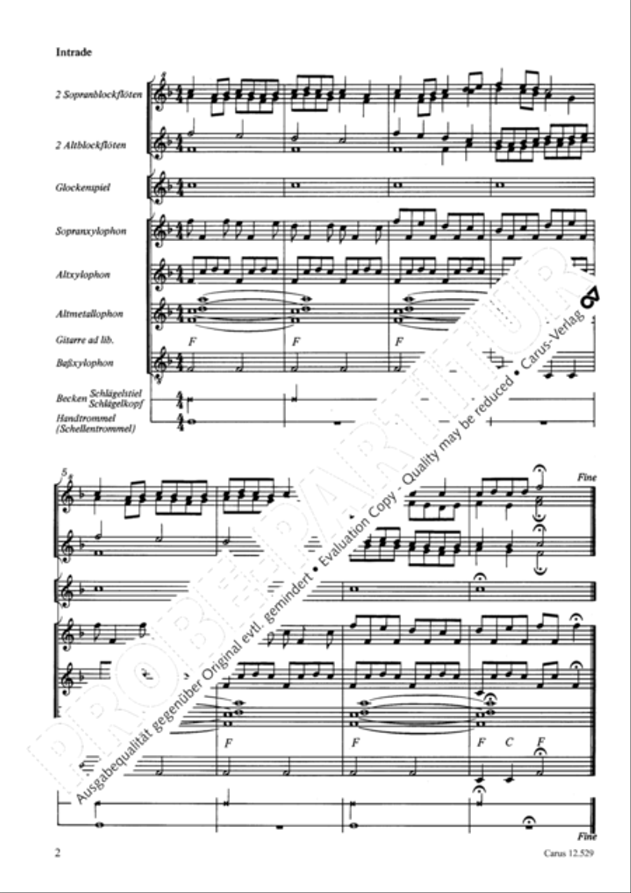 Geh aus mein Herz und suche Freud Women's Choir scores gallery preview page 3