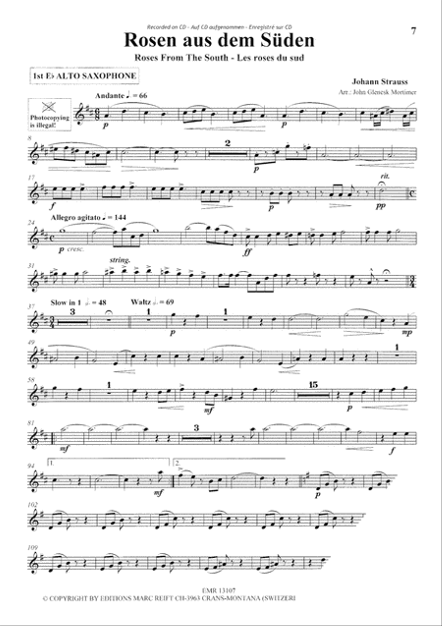 Play The 1st Alto Sax With The Philharmonic Wind Orchestra Alto Saxophone scores gallery preview page 8