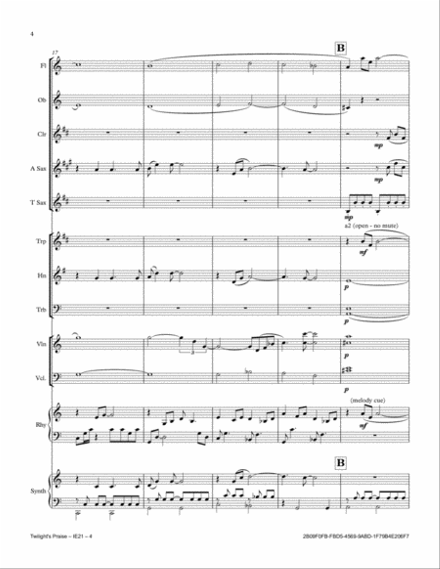 Twilight's Praise Full Orchestra scores gallery preview page 4