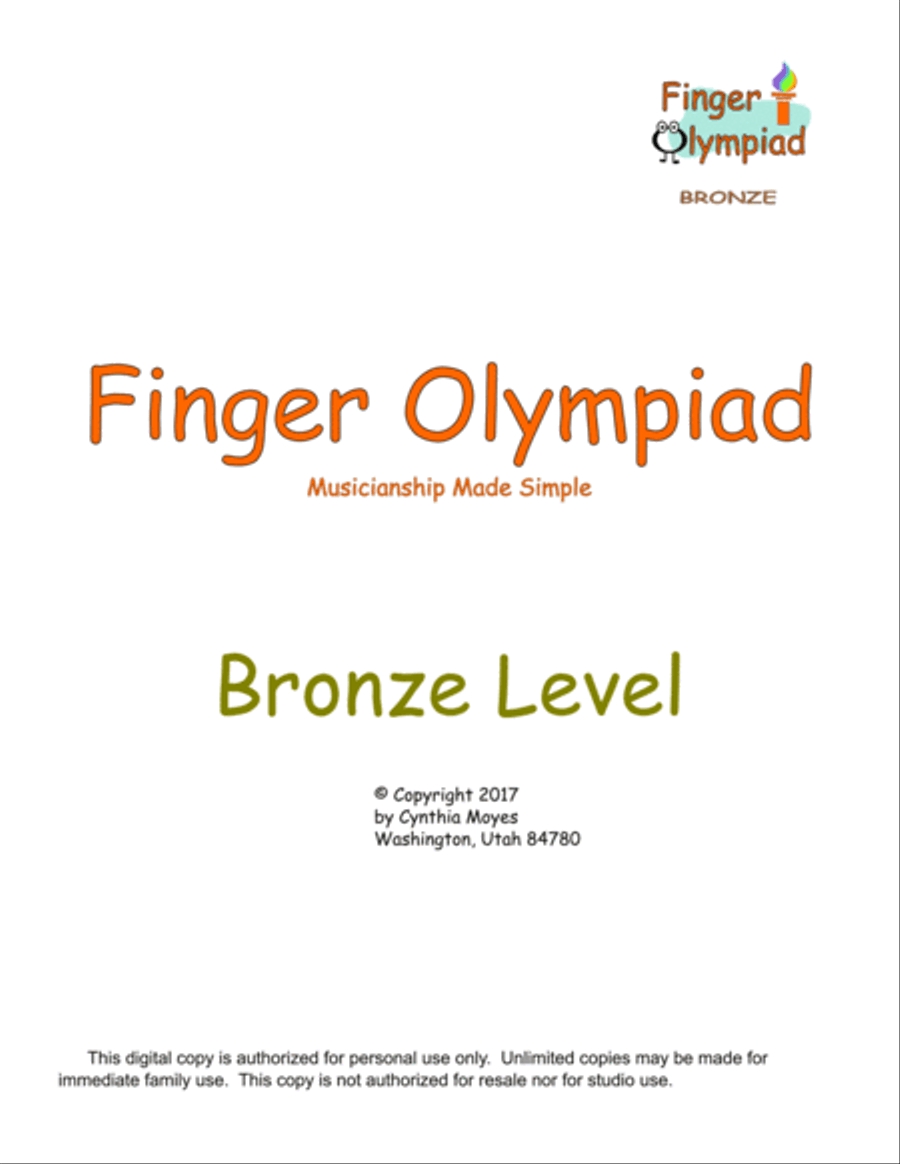 Bronze - Finger Olympiad (Beginning Piano) Piano Method scores gallery preview page 3