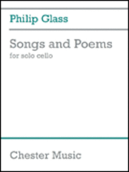 Glass - Songs And Poems For Solo Cello