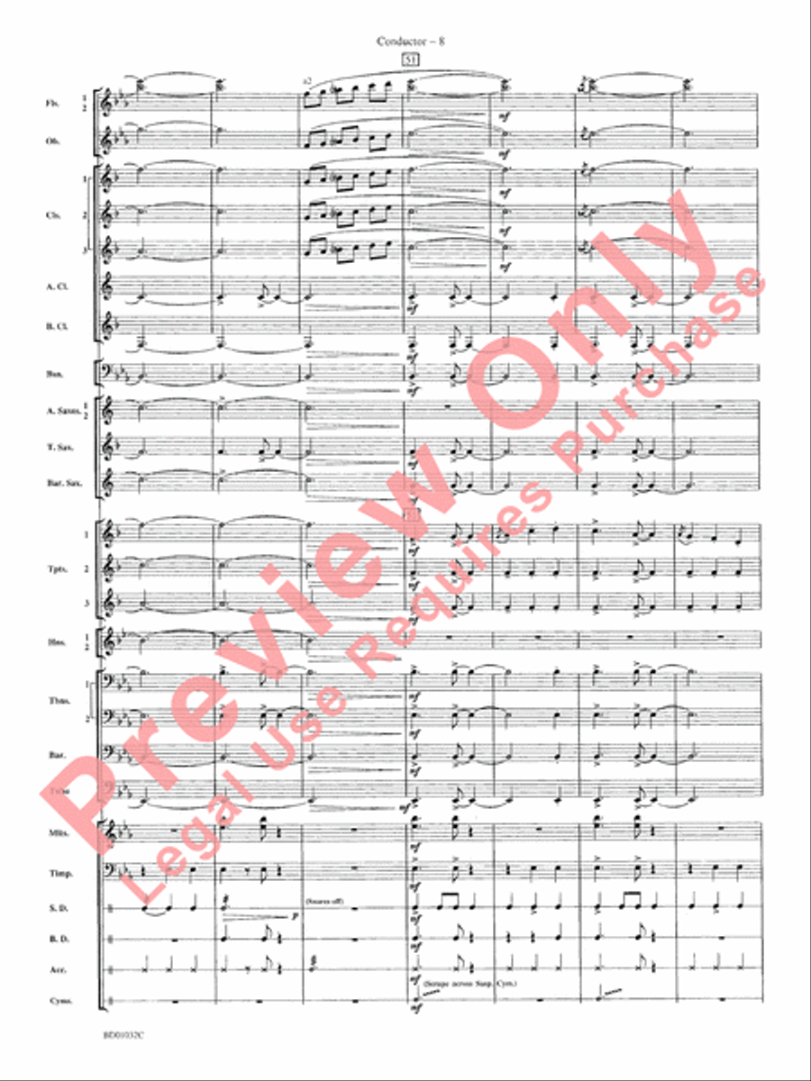 The Gathering of the Yeomen Concert Band scores gallery preview page 11