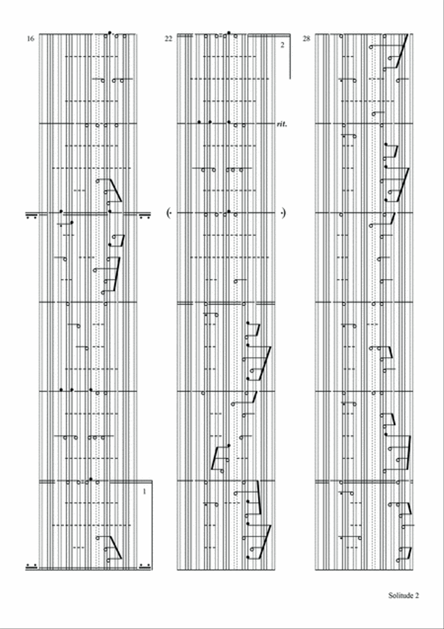 Solitude Piano Solo scores gallery preview page 2