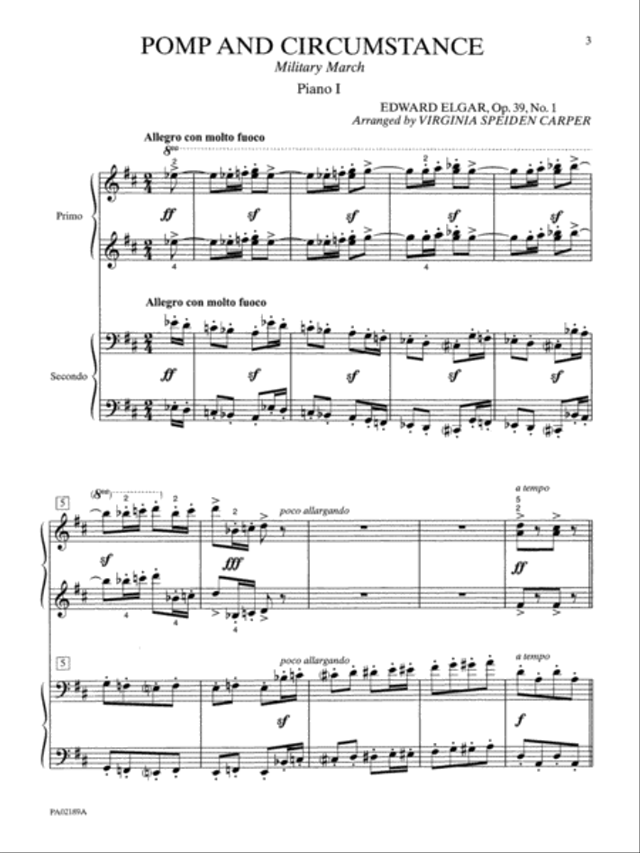 Pomp and Circumstance (Military March No. 1 in D Major) Small Ensemble scores gallery preview page 2