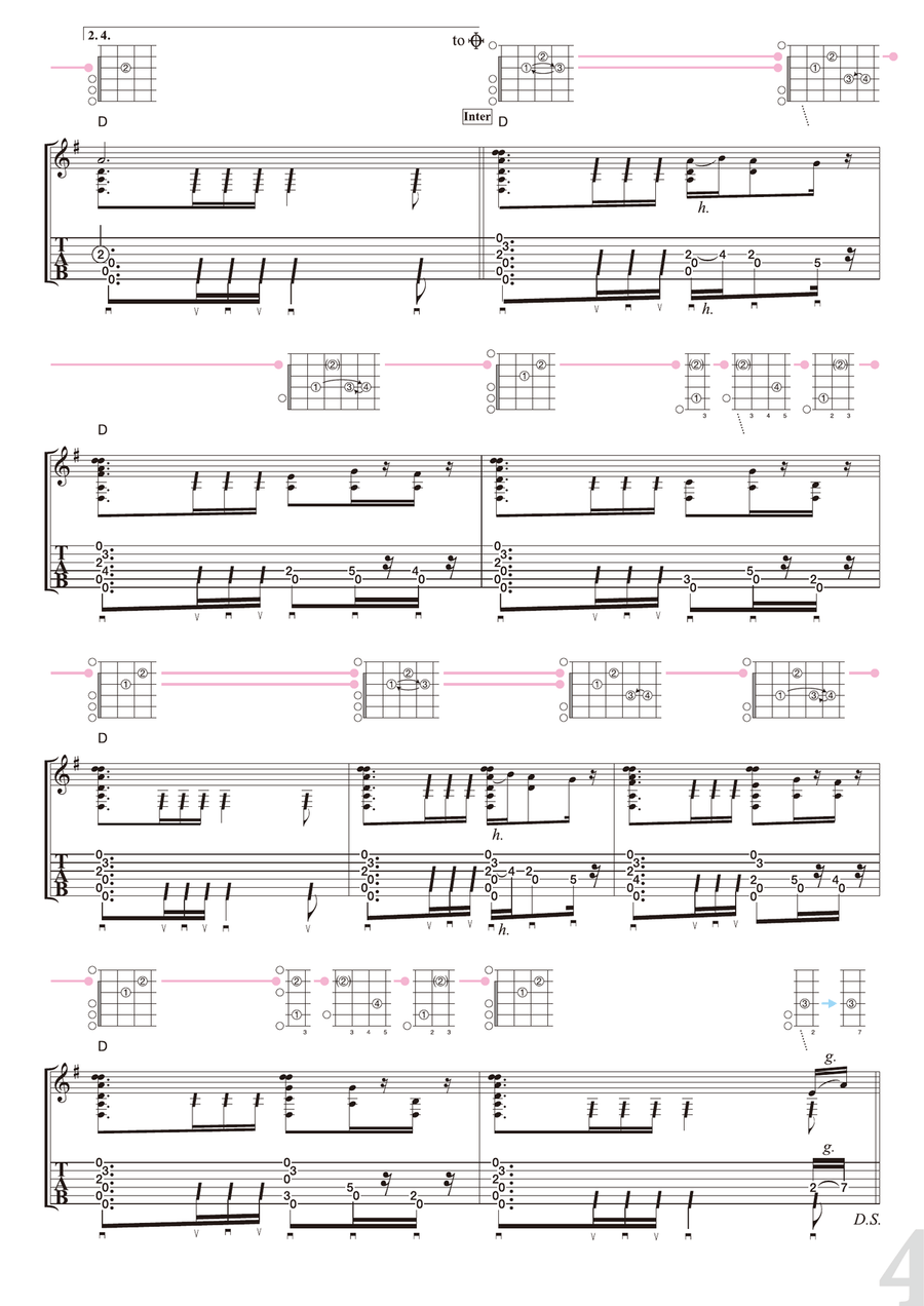 Norwegian Wood (this Bird Has Flown) Acoustic Guitar scores gallery preview page 4