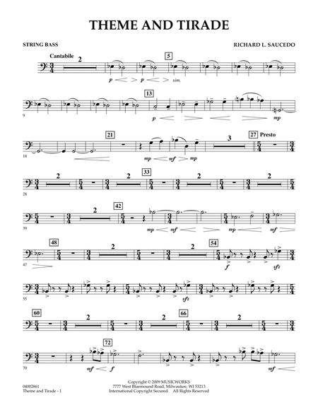 Theme and Tirade - String Bass